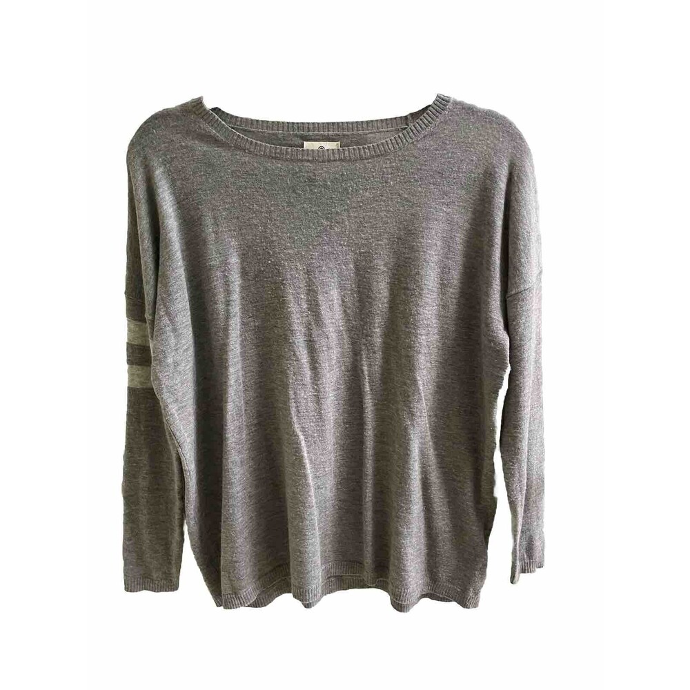 Sundry Gray Merino Wool And Cashmere Sweater Size 2/M Quiet Luxury Lightweight